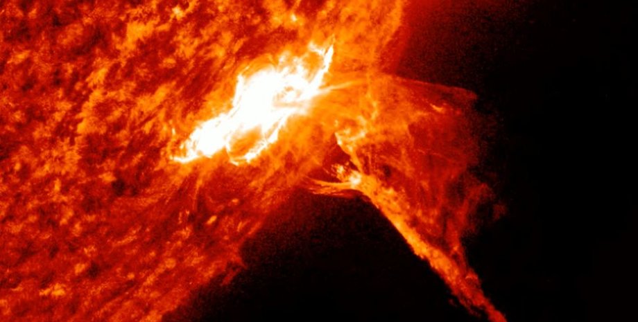 вспышка на Солнце