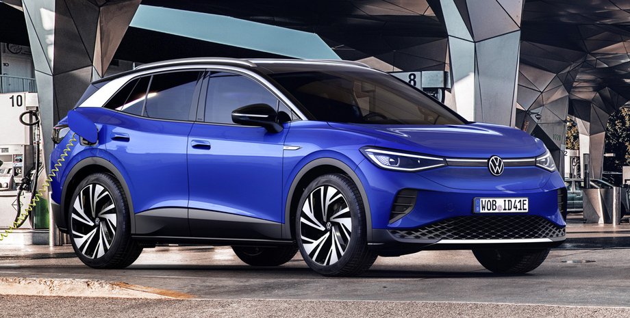 Volkswagen ID.4, продажи электрокаров Volkswagen в Украине