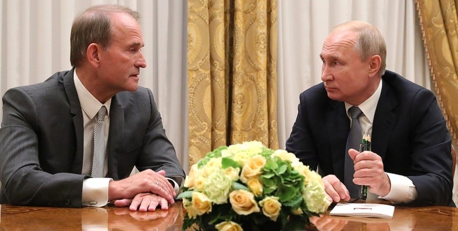 Виктор Медведчук и Владимир Путин