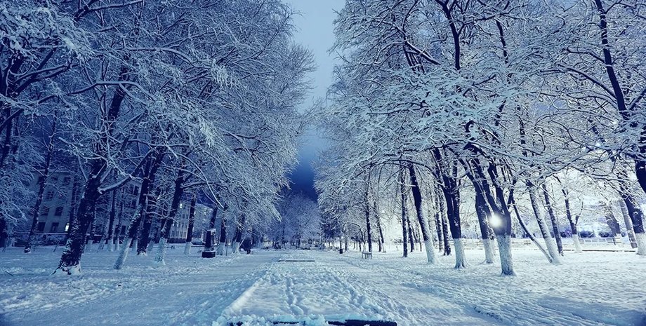 зима, холод, снег