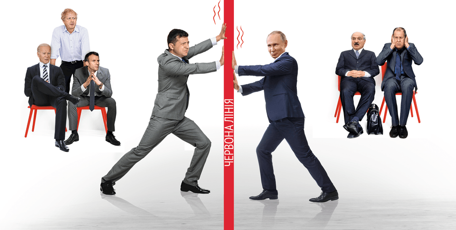 противостояние украины и россии, красные линии, владимир путин, владимир зеленский, путин и зеленский