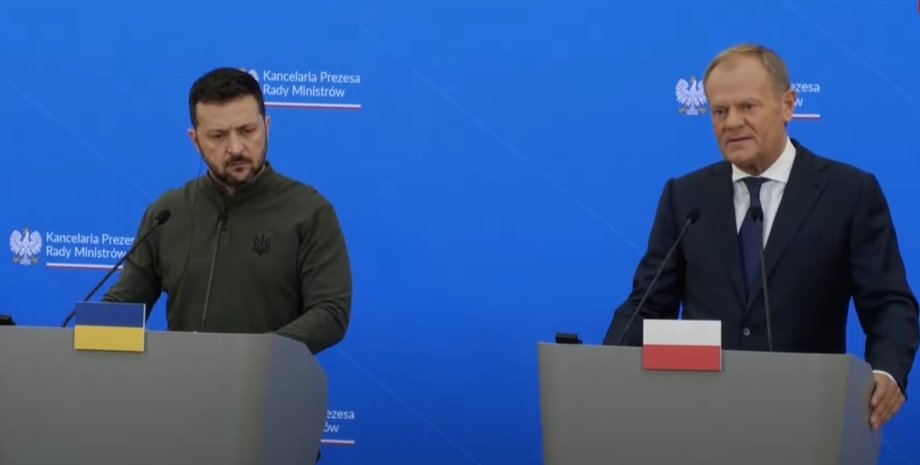 Володимир Зеленський і Дональд Туск