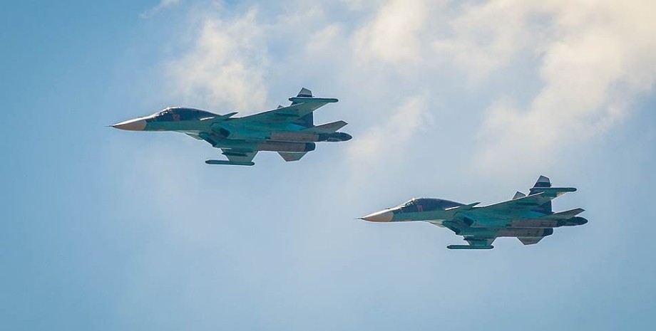 истребители, самолеты, Су-35, Су-34