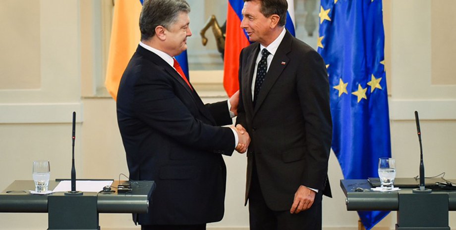 Петр Порошенко и Борут Пахор / Фото: Пресс-служба президента