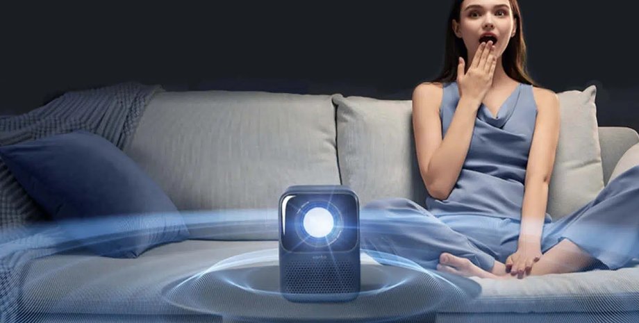 проектор, Xiaomi, лазерный проектор, Wanbo T2 Max Blue