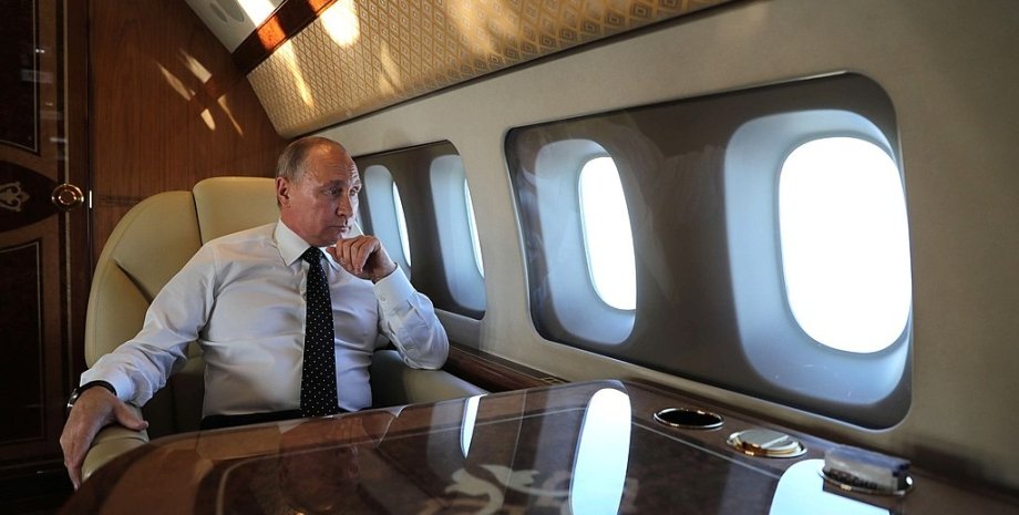 Путін літак, Путін у літаку, Володимир Путін, президент Росії