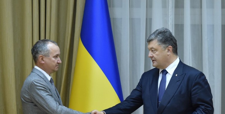 Васили Грицак, Петр Порошенко / Фото пресс-службы президента
