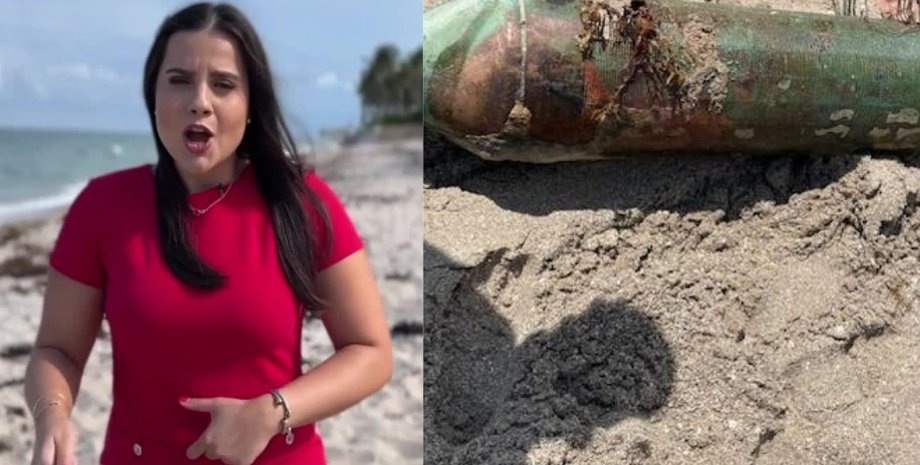 Незвичайна знахідка, знахідка, ракета, нагадує ракету, берег, пляж узбережжя, військові, поліція, викинуло на пляж, дайвер