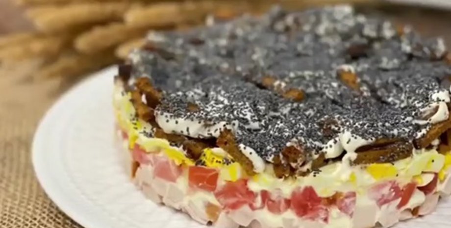 салат с курицей