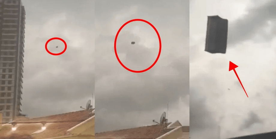 Диван в небе, летающий диван, диван-самолет, ураган, Турция, Анкара, стихия