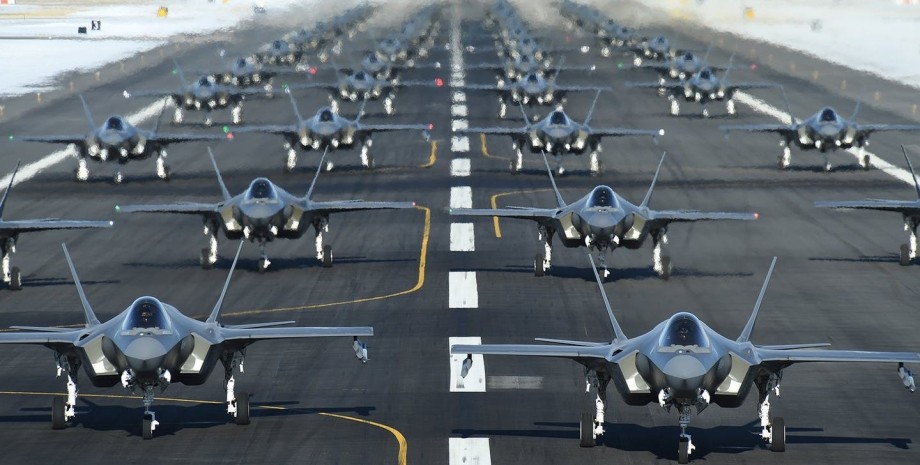 Самолеты F-35, ядерный удар, ответ на ядерный удар, ядерный удар по Украине, НАТО, США, Россия, ядерная война, удар по России