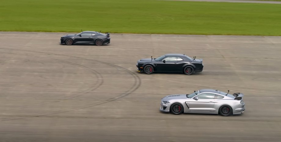 Ford Mustang, Chevrolet Camaro, Dodge Challenger, Маслкары, Блогеры, Драг-рейсинг, Гонки, Видео, Авто, Автомобили