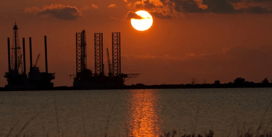 Мексиканский залив, залив, нефтяная платформа,