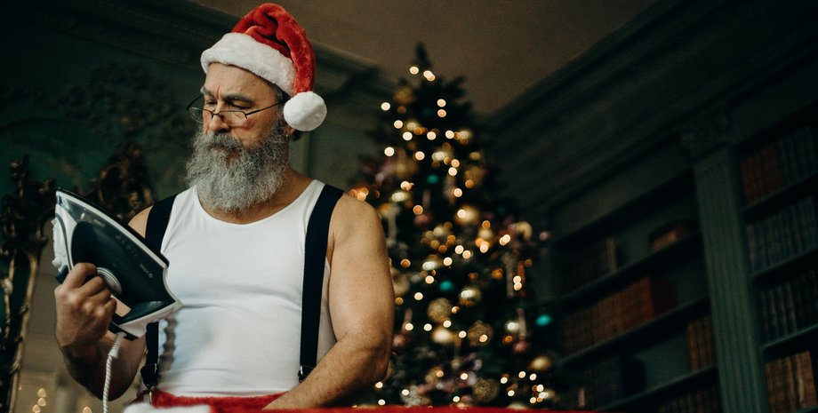 Санта, анта-Клаус, обличчя Санта-Клауса