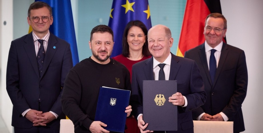 Владимир Зеленский и Олаф Шольц, Зеленский и Шольц, соглашение Украина Германия