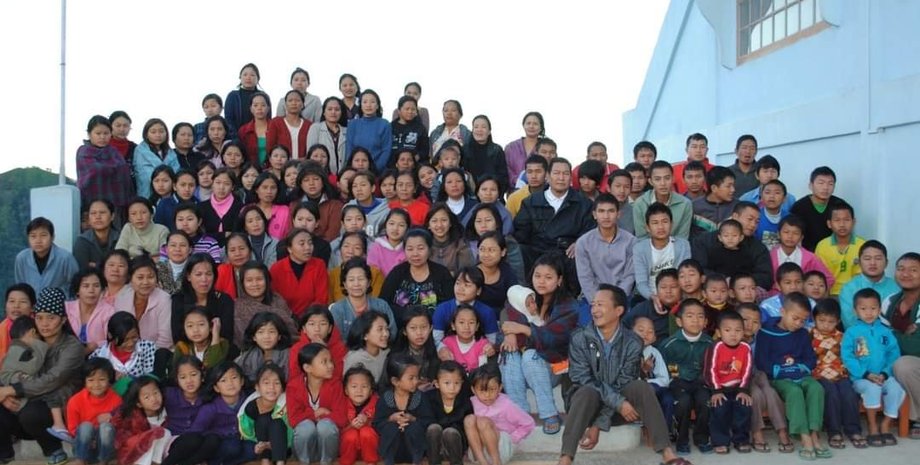 Самая большая в мире семья, зиона чана, секта, индия