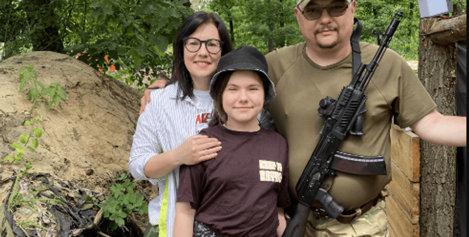 Тетяна Висоцька з сім'єю