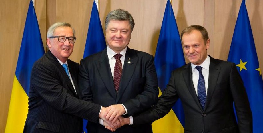 Жан-Клод Юнкер, Петр Порошенко, Дональд Туск / Фото: .facebook.com/petroporoshenko
