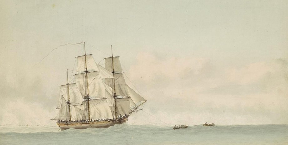 корабль "Индевор", рисунок, фото