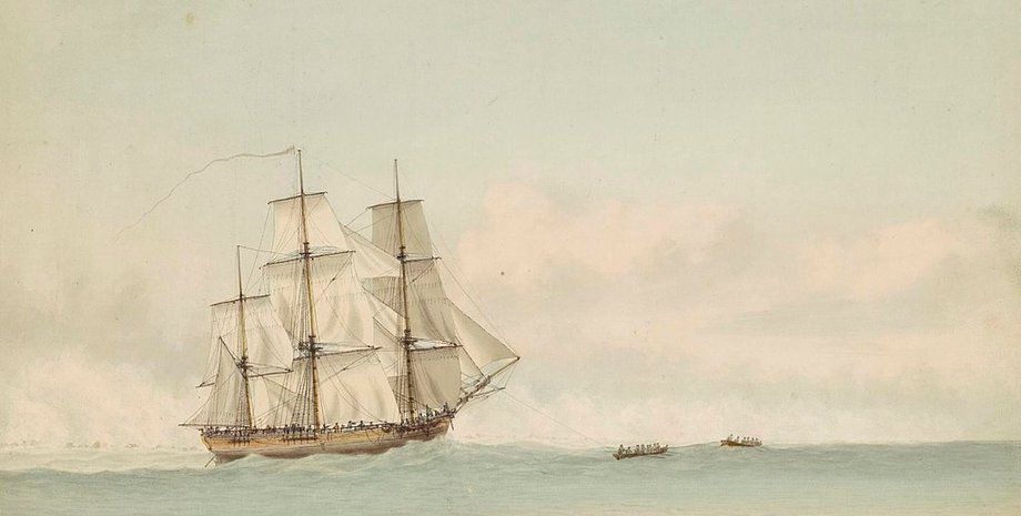 корабль "Индевор", рисунок, фото