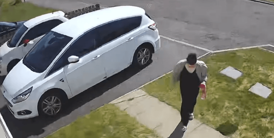 Машина без водія, відео TikTok, забутий ручник, аварійне гальмо, машина, що котиться, курйозна ДТП, камера спостереження