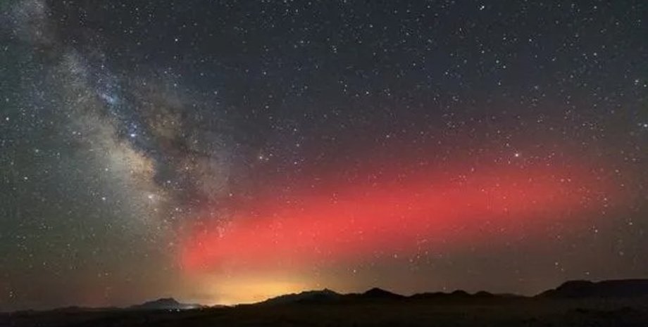 небо, сяйво, червоне сяйво