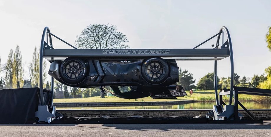 авто вверх ногами, McMurtry Speirling, вверх тормашками, электромобиль McMurtry