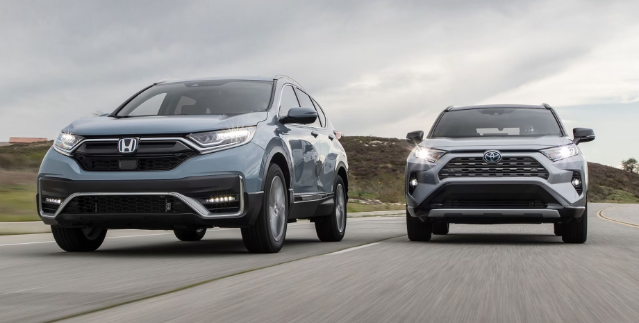 toyota rav4 honda cr-v, лучшие кроссоверы, лучшие семейные кроссоверы, самые надежные кроссоверы