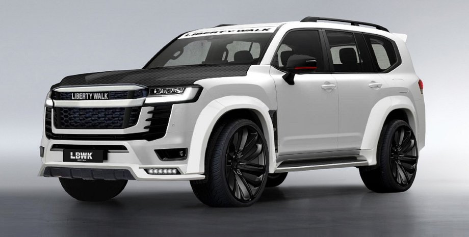 Toyota Land Cruiser Liberty Walk, Toyota Land Cruiser, Toyota Land Cruiser 300, новый Toyota Land Cruiser