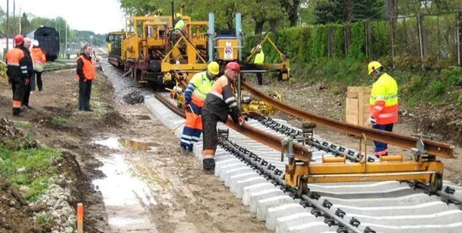 рельсы, железная дорога, колея