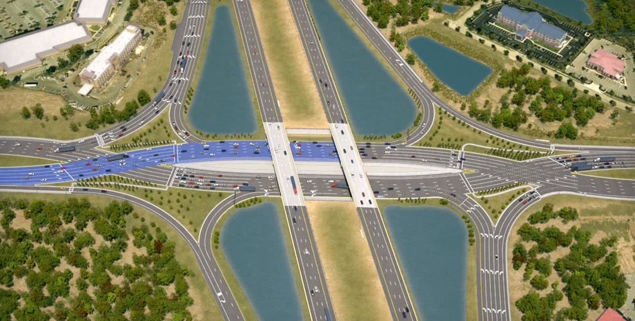 Развязка "Расходящийся бриллиант" / Фото: YouTube