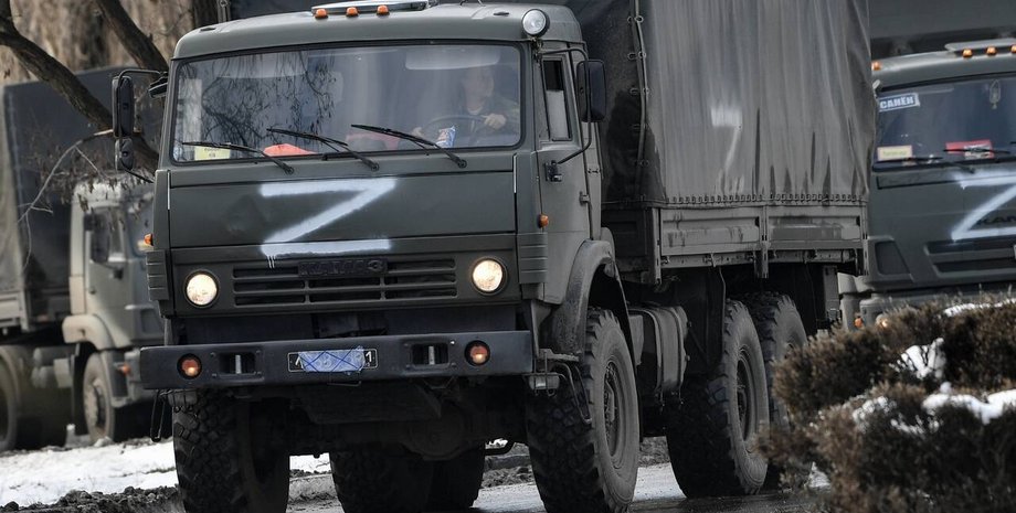 окупанти, машина окупантів, їдуть окупанти, машина ЗС РФ, ЗС РФ