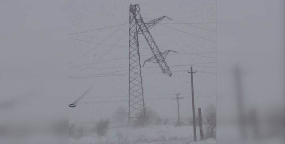 Ураган в Одесской области, ЛЭП Одесская область, Одесская область электроснабжения, Одесская область ураган 26 ноября