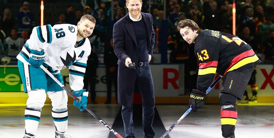 принц гаррі, меган маркл, хокей ванкувер