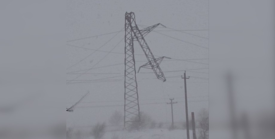 Ураган в Одесской области, ЛЭП Одесская область, Одесская область электроснабжения, Одесская область ураган 26 ноября