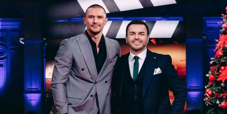 Герой "Холостяк-14" Тарас Цимбалюк і телеведучий Григорій Решетнік холостяк 15 герой