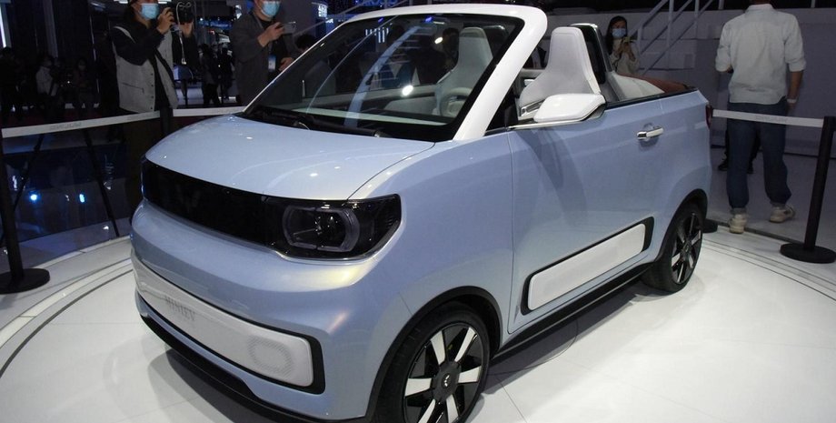Wuling Hongguang Mini EV Cabrio, Wuling Hongguang Mini EV, Wuling Mini EV, электромобиль Wuling Mini EV