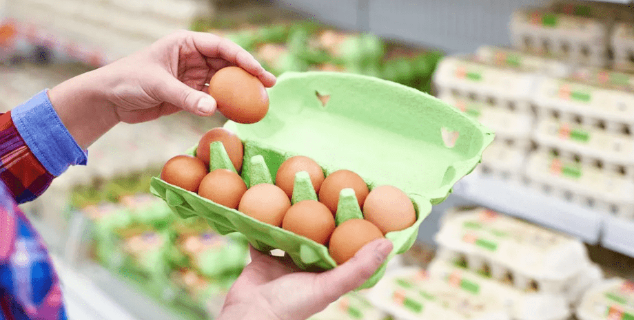 Яйца в супермаркете