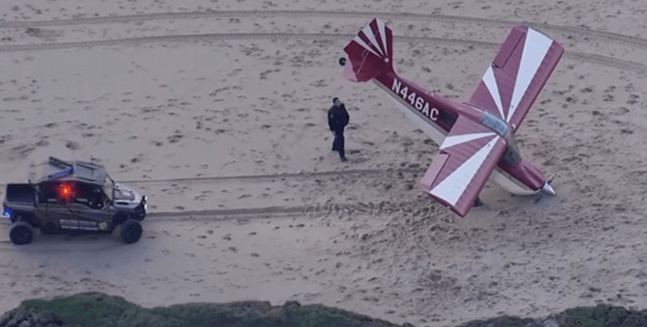 Бездомный угнал самолет, самолет, курьезы, экстренная посадка, сел на пляж, упал в песок, аэропорт, охрана аэропорта, угон