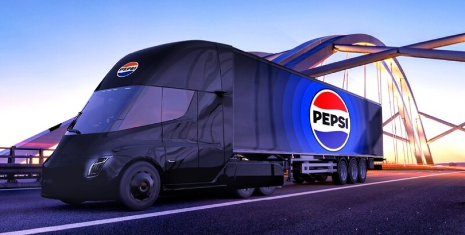 Pepsi, грузовик, мост, реклама, бренд, напиток, будушее