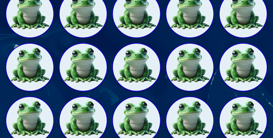 Загадка, головоломка, візуальна головоломка, перевірка зору, перевірка уважності, жаба, тест із жабами, особлива деталь