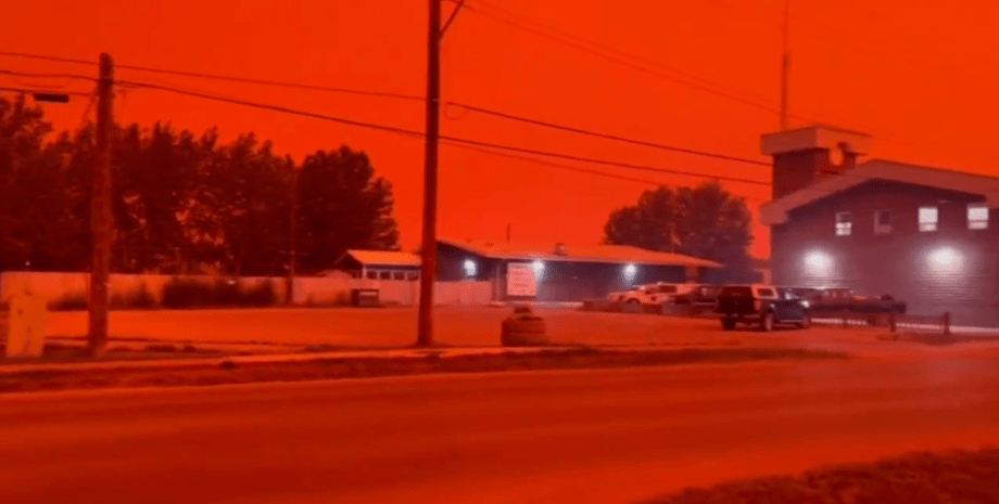 Смог, Канада, лесные пожары в Канаде