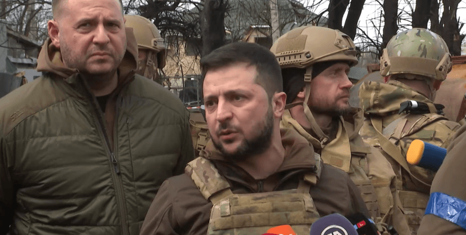 Владимир Зеленский, Буча, фото