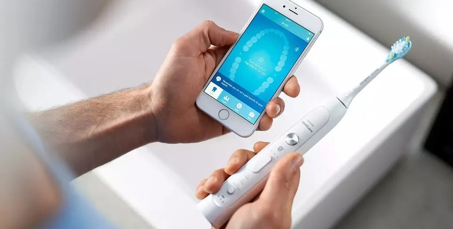 зубна щітка. смартфон, Philips