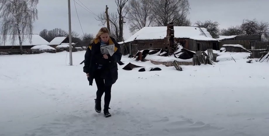 Почтальон на Черниговщине Черниговская область война, Черниговская область граница РФ, Черниговская область обстрелы, Черниговская область атаки РФ