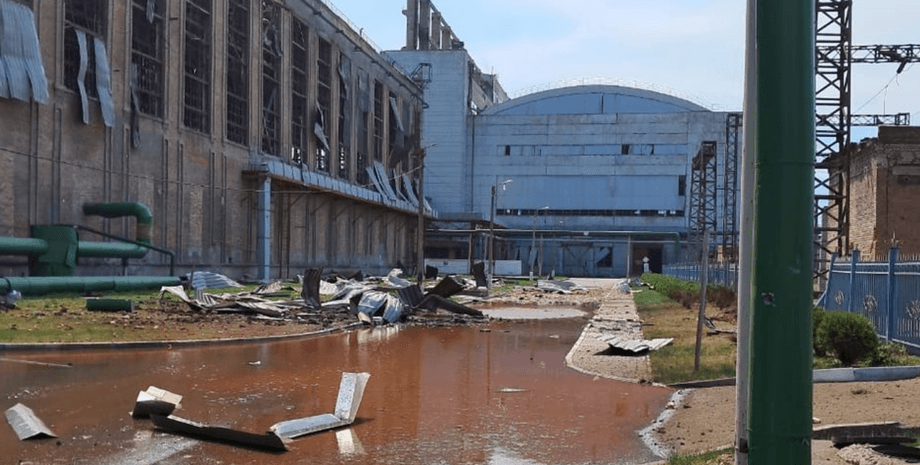 Славянская ТЭС, рсзв смерч, Донбассэнерго, СлавТЭС, удар по Славянской ТЭС