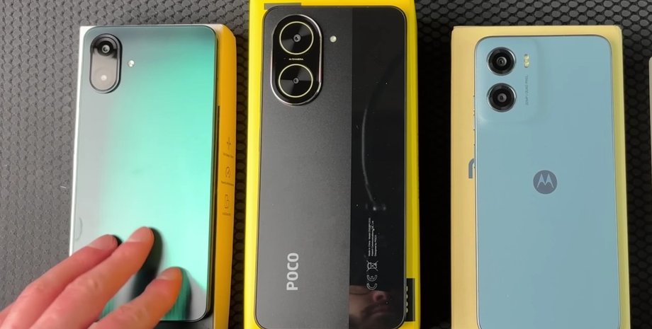 Samsung Galaxy A07, Poco C71 і Motorola E15 смартфони тест огляд