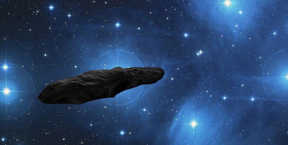 Оумуамуа, космос, зірки, малюнок