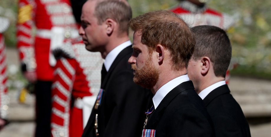 принц Гарри, принц Уильям, похороны