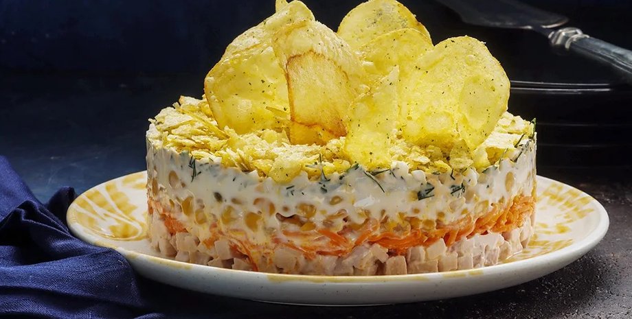 Салат "Парус", салат парус рецепт, праздничный салат